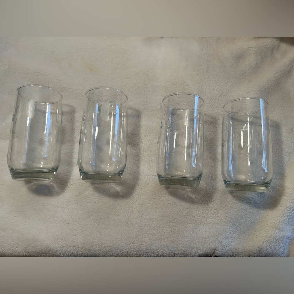 Vintage 1970's Princess House HERITAGE Flat Tumbler (Set of 4)